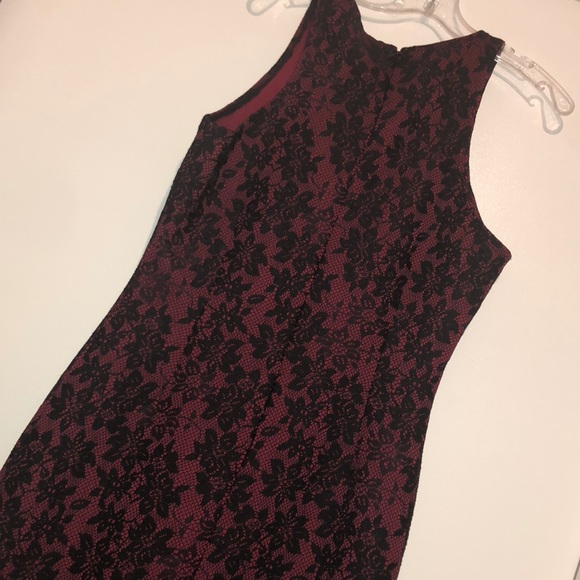 Red & Black lace Short Party Homecoming/Prom Dress - Picture 5 of 5